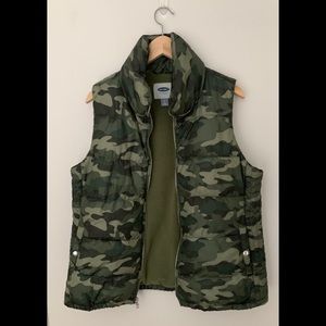 Camouflage puff Jacket